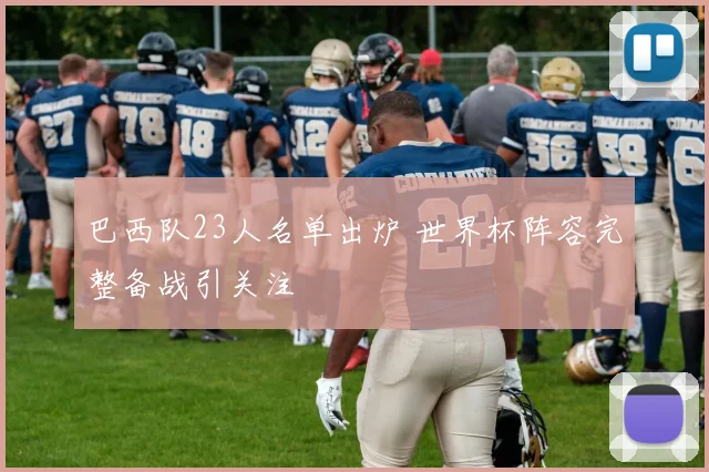 巴西队23人名单出炉 世界杯阵容完整备战引关注